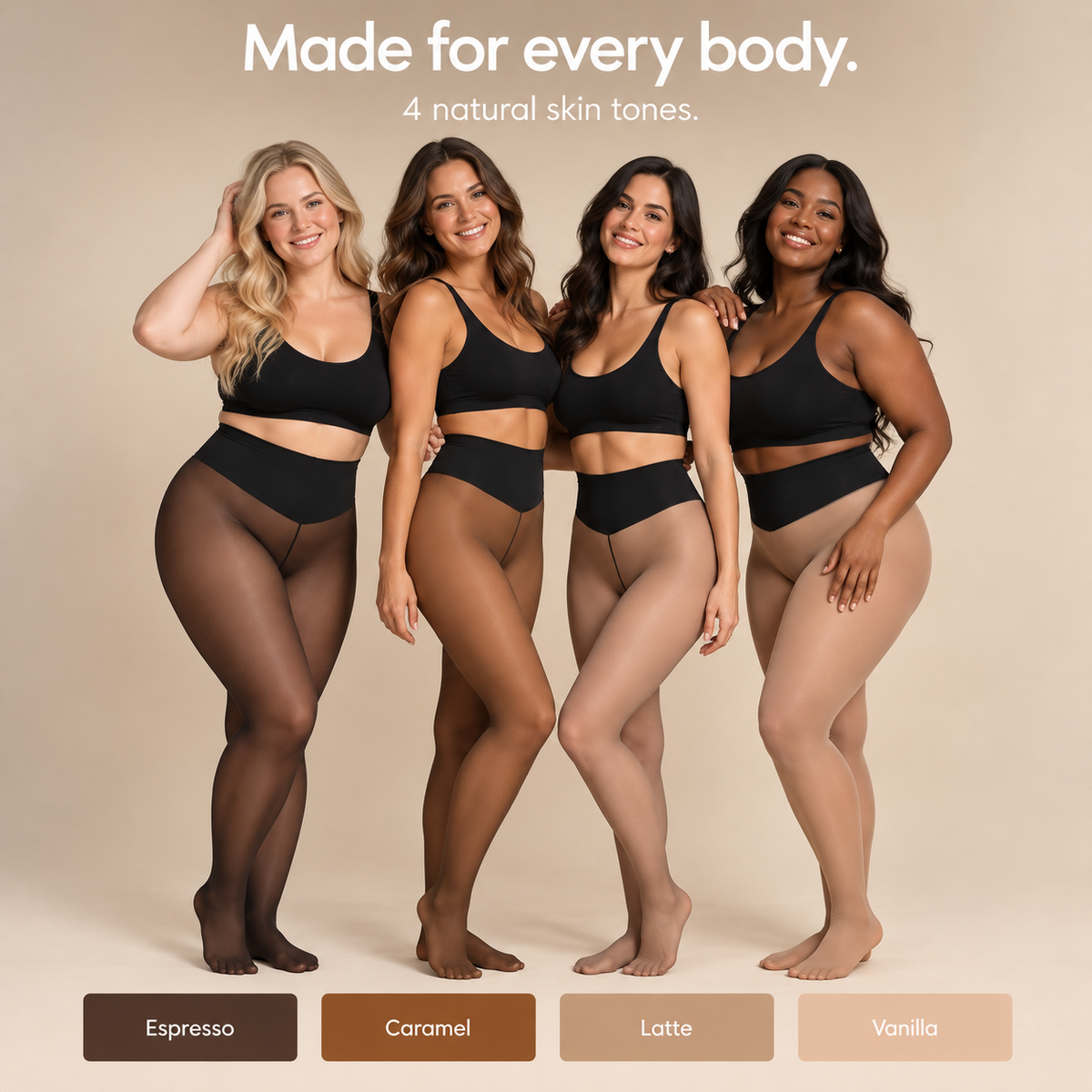Sheer Illusion Fleece-Lined Tights