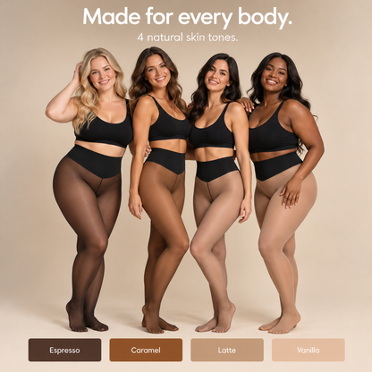 Sheer Illusion Fleece-Lined Tights