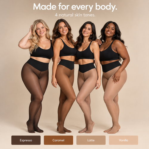 Sheer Illusion Fleece-Lined Tights